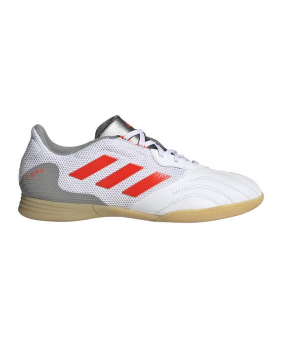 Adidas Copa SENSE.3 IN Sala Hvid Gnist J Børn Fodboldstøvler – Hvid Rød Grå