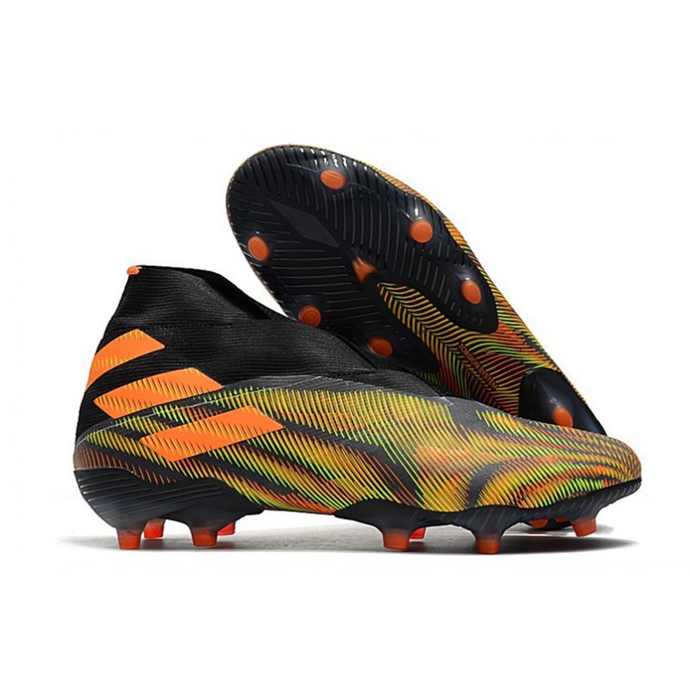 Adidas Nemeziz 19+ FG Fodboldstøvler – Grøn Orange Sort