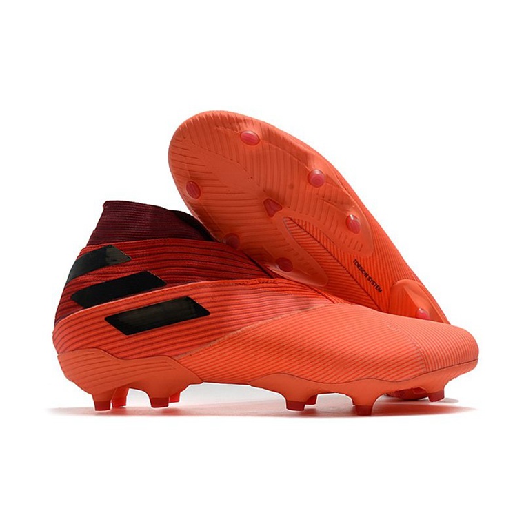 Adidas Nemeziz 19+ FG Inflight Fodboldstøvler – Orange Sort Rød