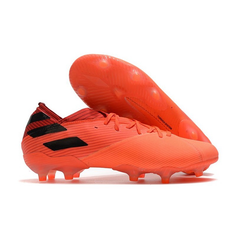 Adidas Nemeziz 19.1 FG Inflight Fodboldstøvler – Orange Sort Rød