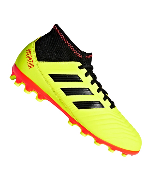 Adidas Predator 18.3 AG J Børn Fodboldstøvler – Gul Sort