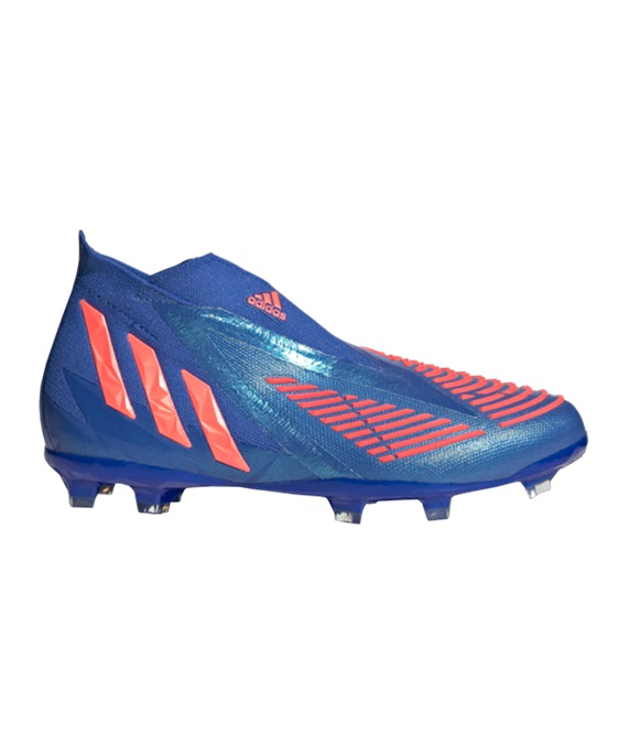 Adidas Predator EDGE+ FG Sapphire Edge J Børn Fodboldstøvler – Blå Rød