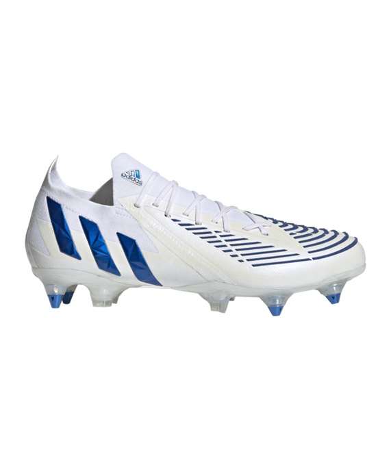 Adidas Predator EDGE.1 L SG Diamond Edge Fodboldstøvler – Hvid Blå