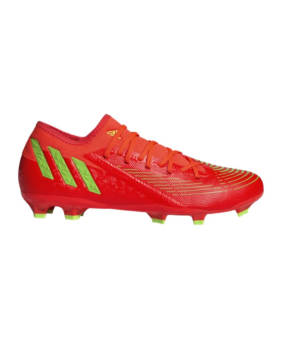 Adidas Predator EDGE.3 L FG Game Data Fodboldstøvler – Rød Grøn