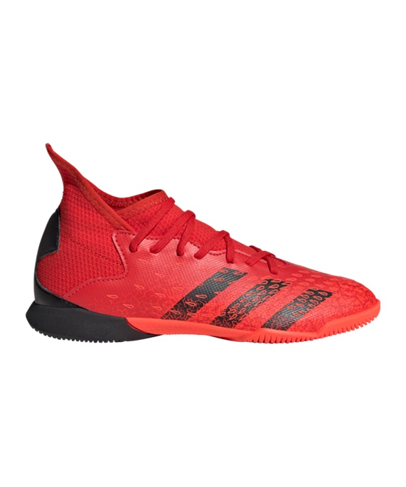 Adidas Predator FREAK.3 IN Halle Meteorite J Børn Fodboldstøvler – Rød Sort