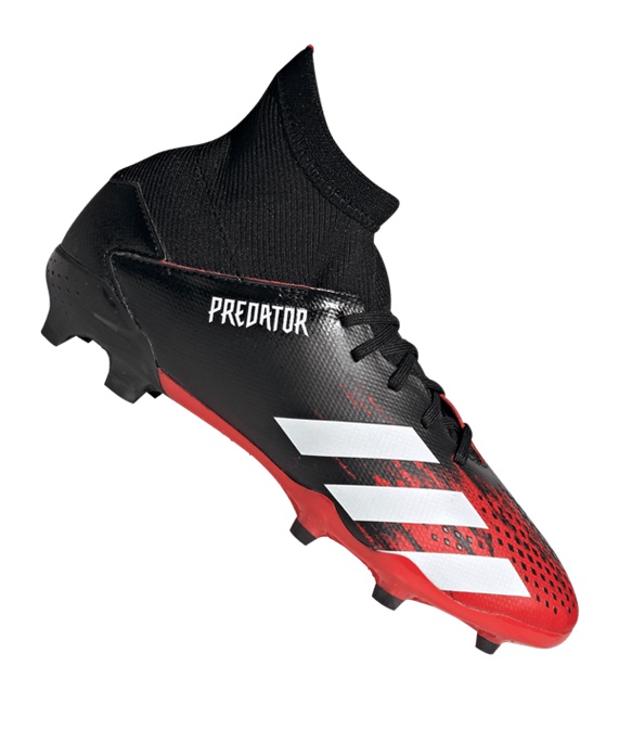 Adidas Predator Mutator 20.3 FG J Børn Fodboldstøvler – Sort Hvid