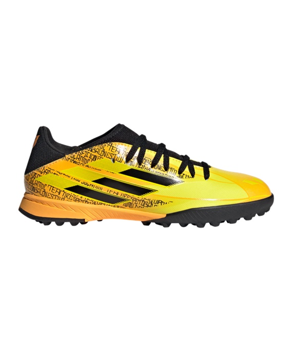 Adidas X SPEEDFLOW Messi.3 TF Mi Historia J Børn Fodboldstøvler – Guld