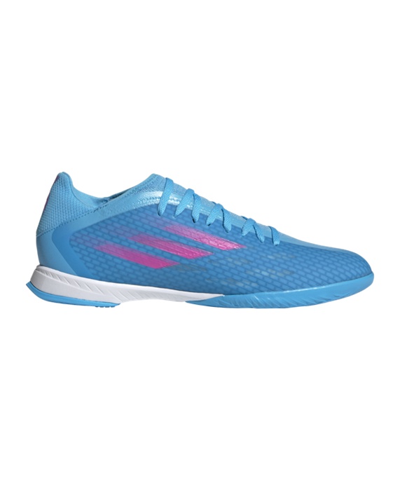 Adidas X SPEEDFLOW.3 IN Sapphire Edge Fodboldstøvler – Blå Lyserød Hvid