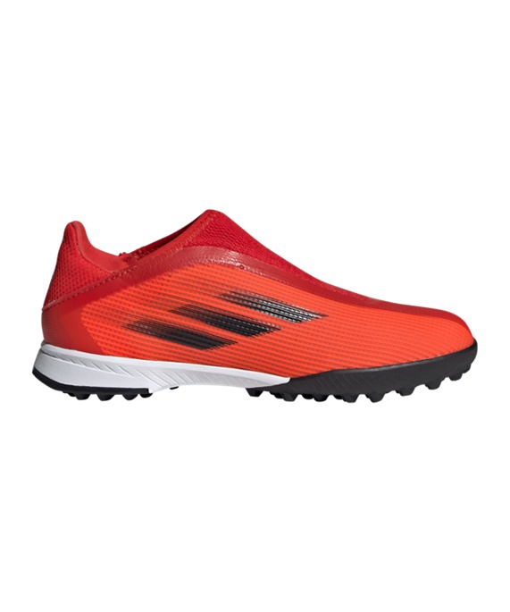 Adidas X SPEEDFLOW.3 LL TF Meteorite J Børn Fodboldstøvler – Rød Sort