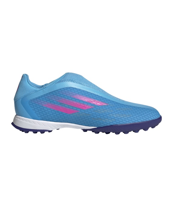 Adidas X SPEEDFLOW.3 LL TF Sapphire Edge Fodboldstøvler – Blå Lyserød Hvid