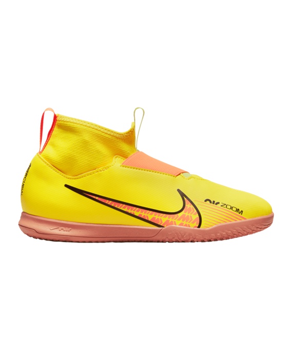 Nike Jr Air Zoom Mercurial Superfly IX Academy IC Halle Børn Lucent Fodboldstøvler – Gul Lyserød F780