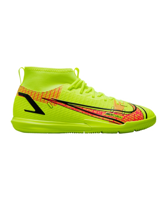 Nike Jr Mercurial Superfly VIII Motivation Academy IC Børn Fodboldstøvler – Gul F760