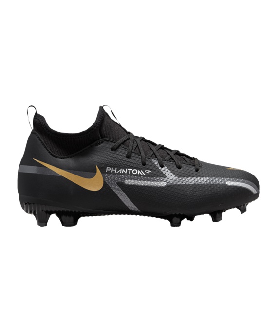 Nike Jr Phantom GT2 Shadow Academy DF FGMG Børn Fodboldstøvler – Sort F007