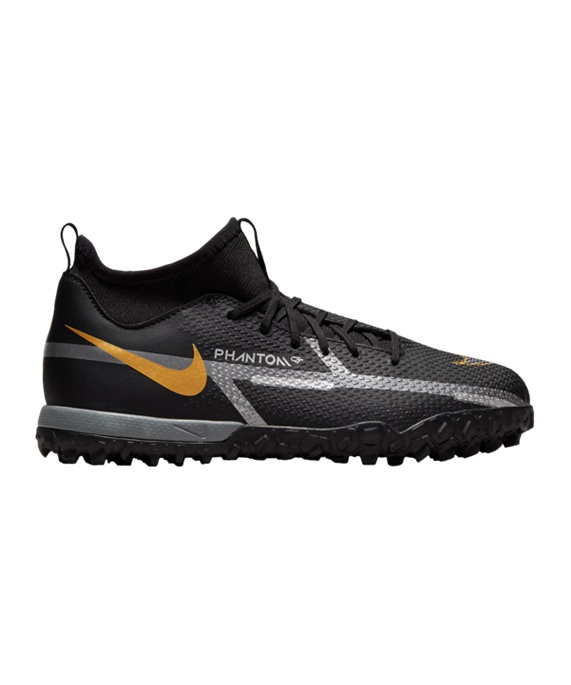 Nike Jr Phantom GT2 Shadow Academy DF TF Børn Fodboldstøvler – Sort F007