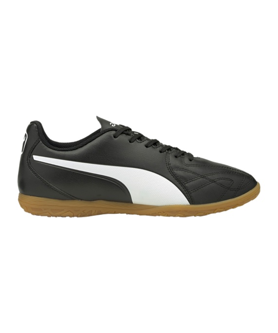 Puma KING Hero 21 IT Halle Fodboldstøvler – Sort Hvid F01