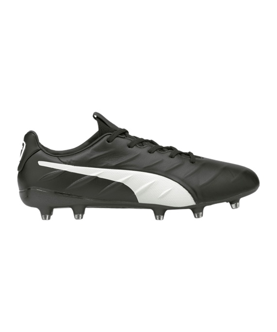 Puma KING Platinum 21 FG&AG Fodboldstøvler – Sort Hvid F01