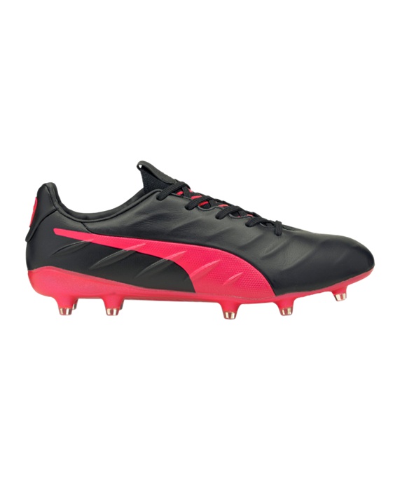 Puma KING Platinum 21 FG&AG Fodboldstøvler – Sort Rød F02