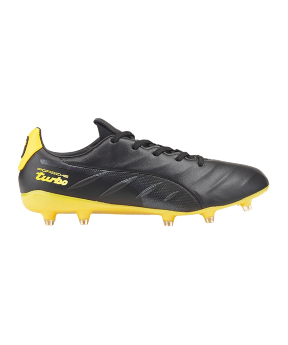 Puma KING Platinum 21 Porsche Turbo FGAG Fodboldstøvler – Sort Gul F01