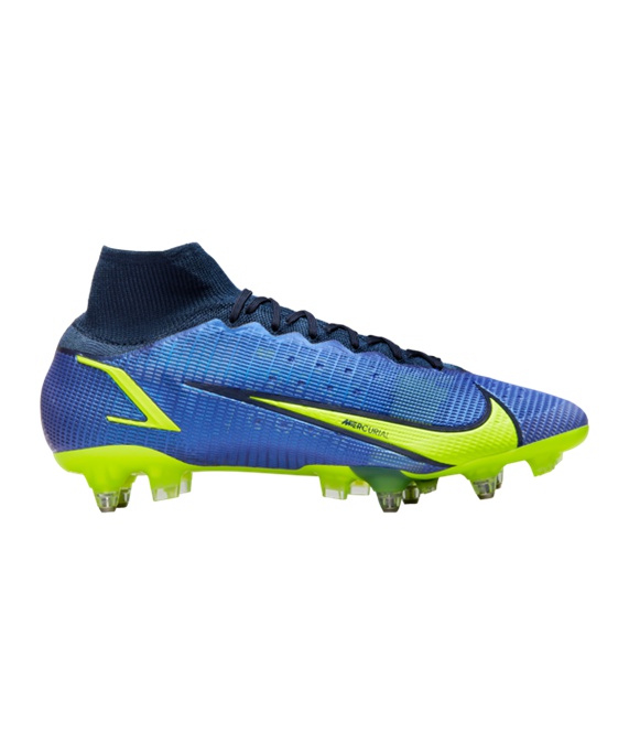 Nike Mercurial Superfly VIII Recharge Elite SG-Pro AC Fodboldstøvler – Blå Gul F574