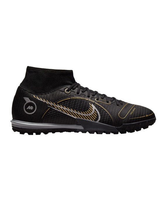 Nike Mercurial Superfly VIII Shadow Academy TF Fodboldstøvler – Sort F007