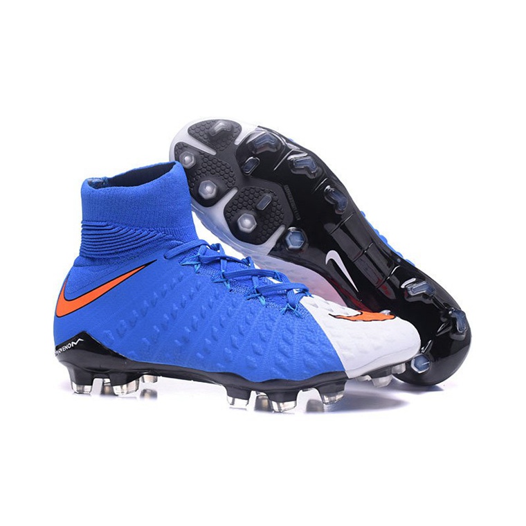 Nike Phantom Hypervenom 3 Elite DF FG Fodboldstøvler – Blå Hvid Rød