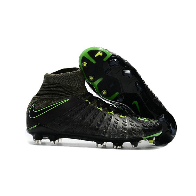 Nike Phantom Hypervenom 3 Elite DF FG Fodboldstøvler – Grå Sort