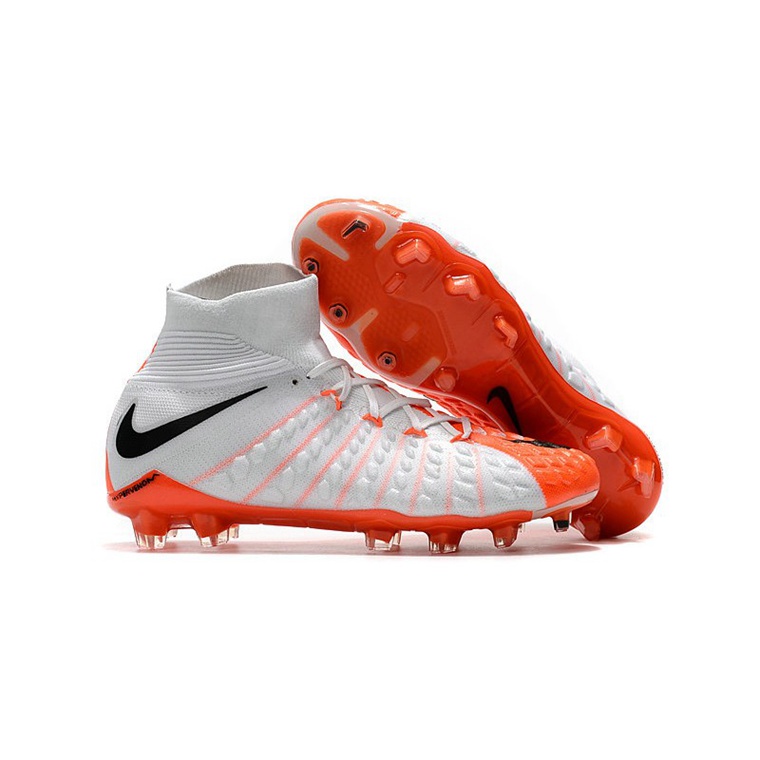 Nike Phantom Hypervenom 3 Elite DF FG Fodboldstøvler – Hvid Orange