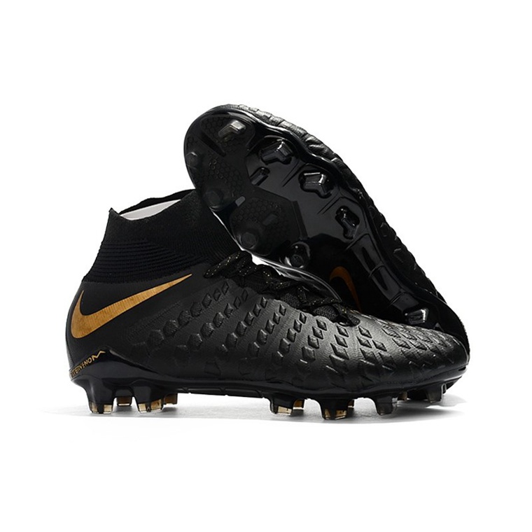 Nike Phantom Hypervenom III Elite DF FG Men’s Fodboldstøvler – Sort Guld