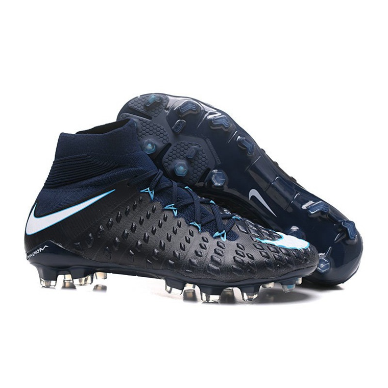 Nike Phantom Hypervenom III Elite DF FG Men’s Fodboldstøvler – Sort Hvid