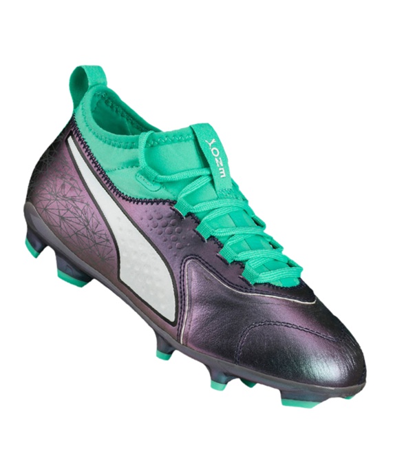 Puma ONE 3 IL Leder FG Børn Turkis F01-