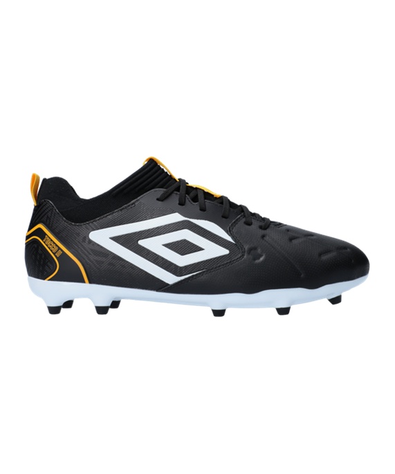 Umbro Tocco II Premier FG Fodboldstøvler – Sort Hvid Gul F7EW