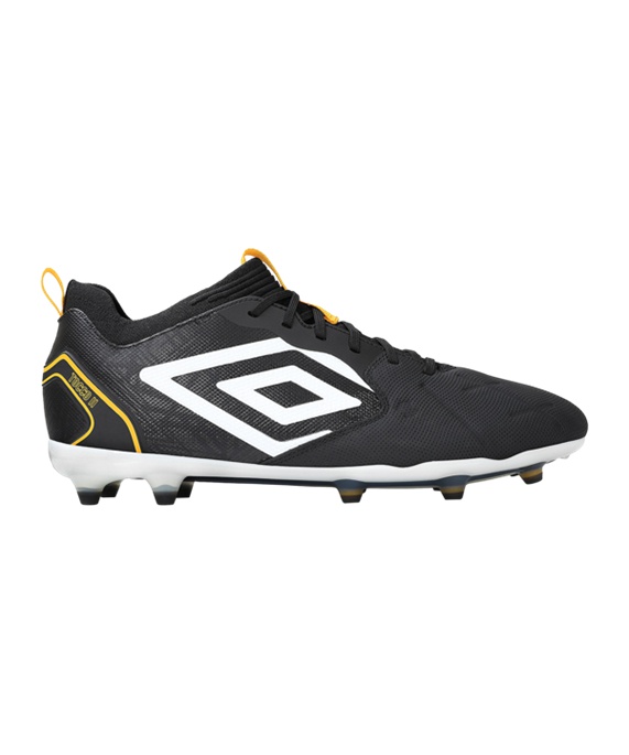 Umbro Tocco II Pro FG Fodboldstøvler – Sort Hvid Gul F7EW