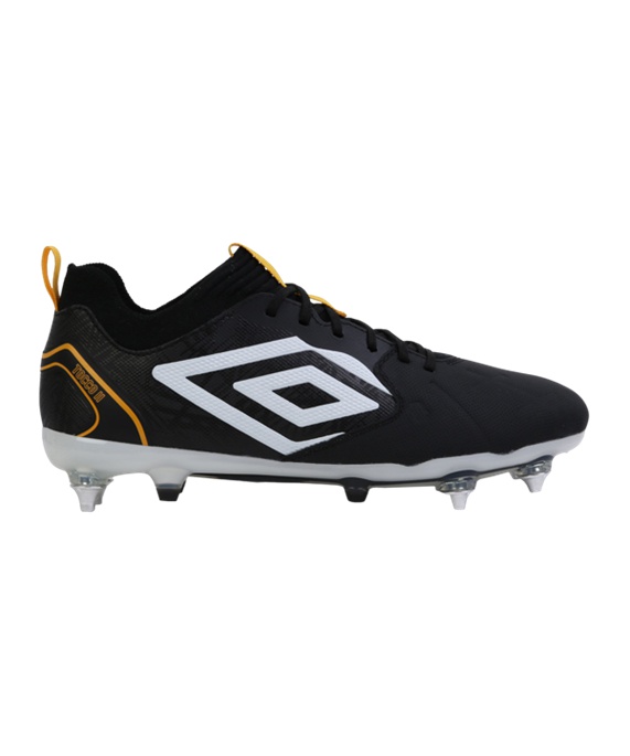 Umbro Tocco II Pro SG Fodboldstøvler – Sort Hvid Gul F7EW