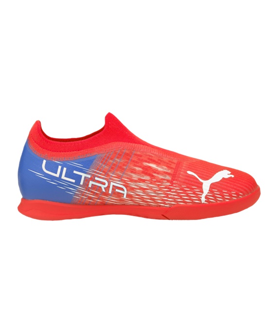 Puma ULTRA 3.3 Faster Football IT Halle Børn Fodboldstøvler – Rød Hvid F01