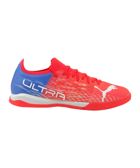 Puma ULTRA 3.3 Faster Football IT Halle Fodboldstøvler – Rød Hvid F01