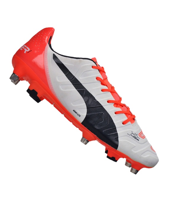 Puma Evopower 1.2 Mixed SG Fodboldstøvler – Hvid Orange F05