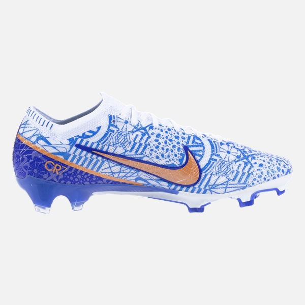 Nike CR7 Mercurial Vapor 15 Elite FG Fodboldstøvler Hvid Blå