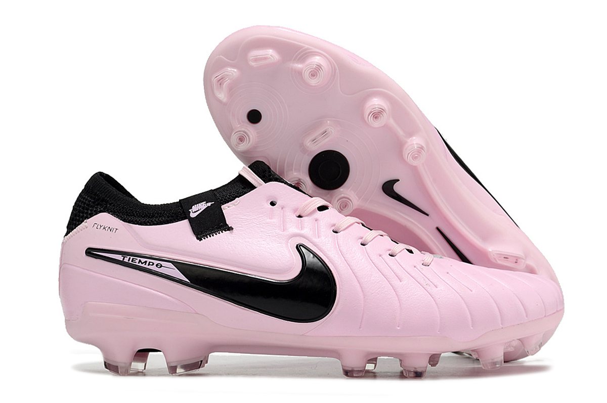 Nike Tiempo Legend 10 Elite FG Fodboldstøvler Pink Sort