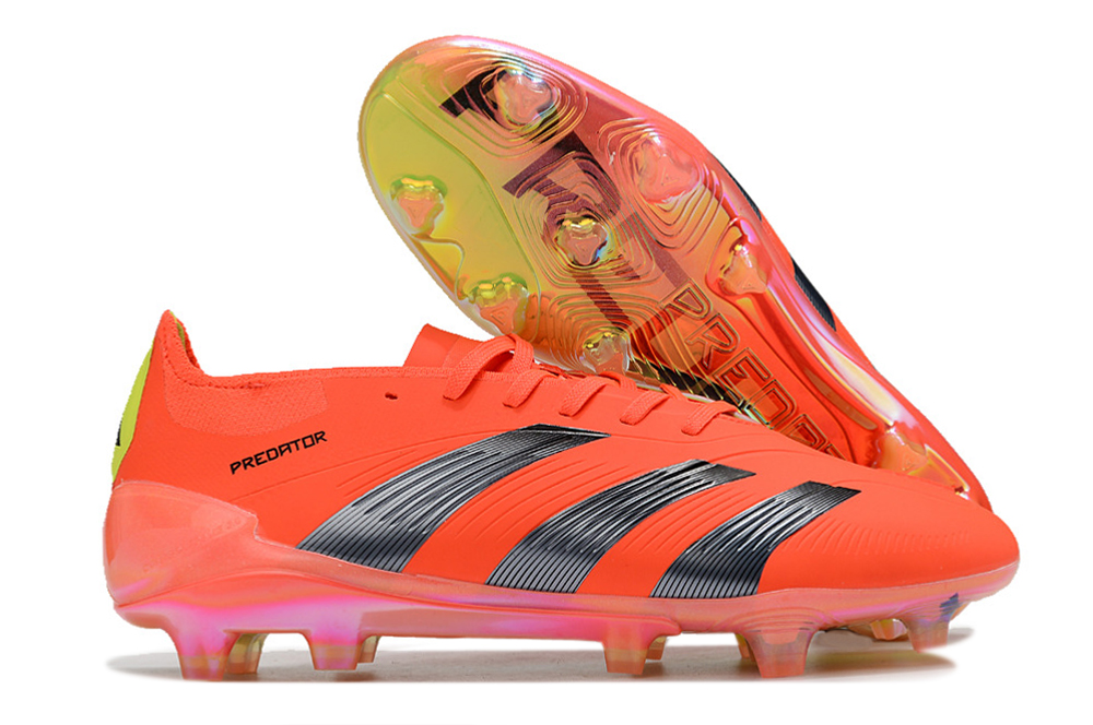 Adidas Predator Elite FG Fodboldstøvler Orange Sølv