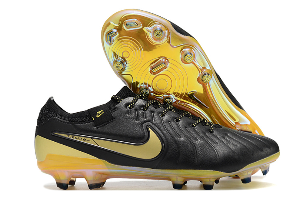 Nike Tiempo Legend 10 Elite FG Fodboldstøvler Sort guld